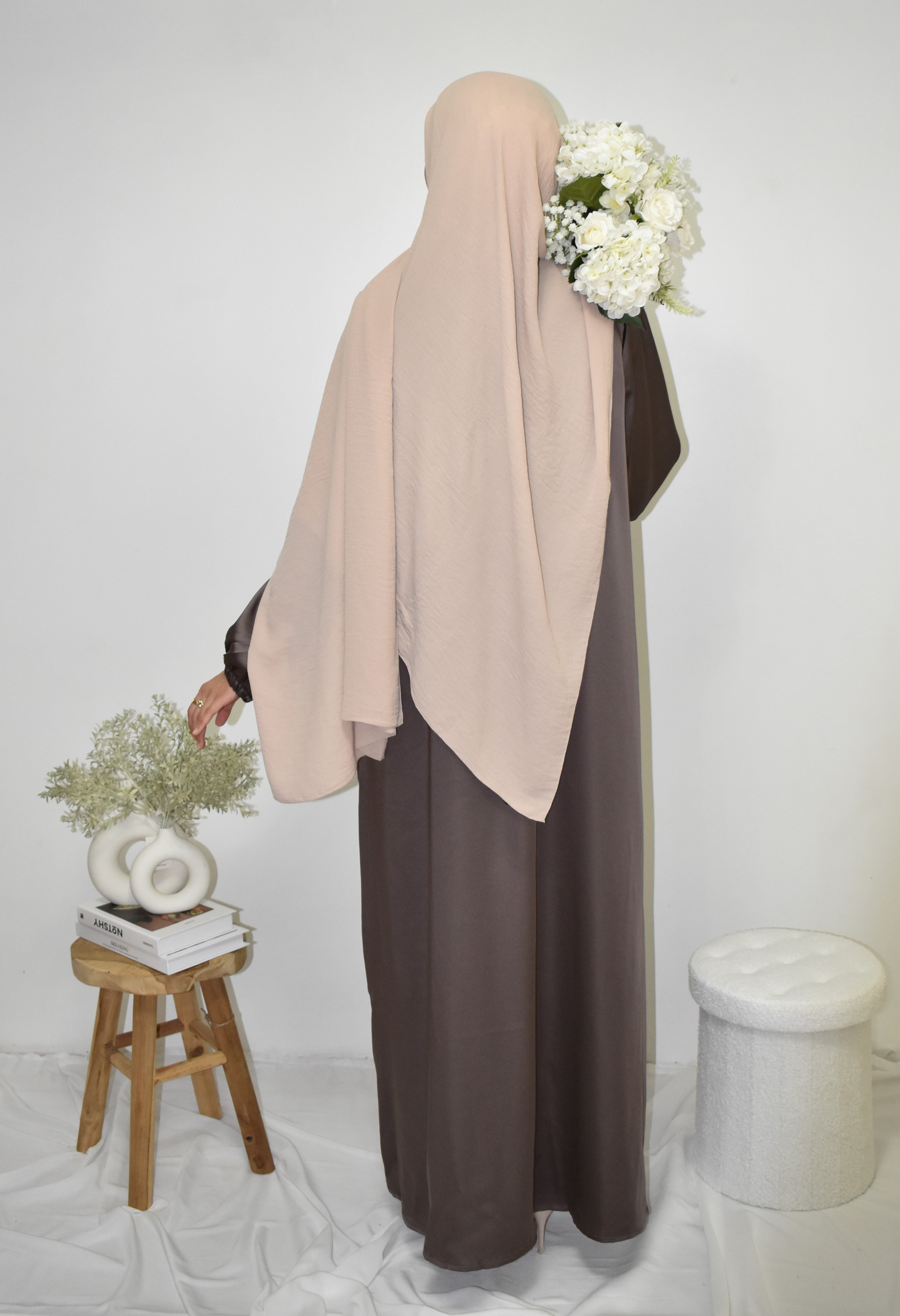 Satin Kimono Chocolate